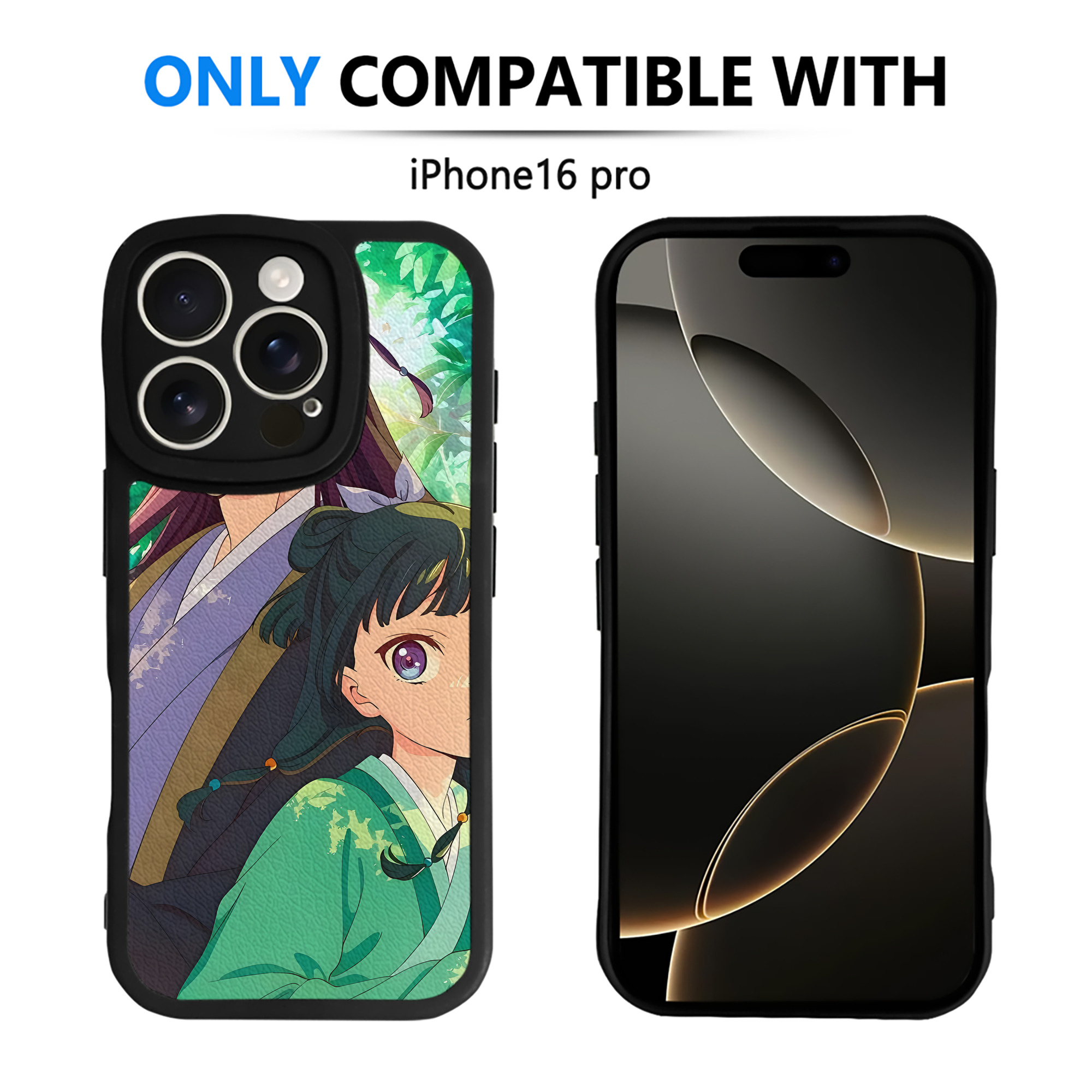 （画像用） 薬屋のひとりごと The Apothecary Diaries 【iPhone 16シリーズ対応】シリコンスマホケース（レザー調） 材質：シリコン